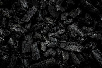 Fototapete Brennholz Textur BBQ grill coal texture background  © Надія Коваль