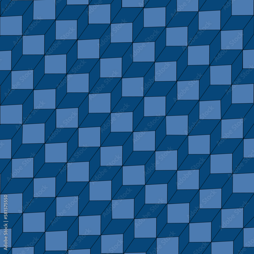 Fondo geométrico con cubos en tonos azules. Fondo geométrico con cubos en tonos azules.