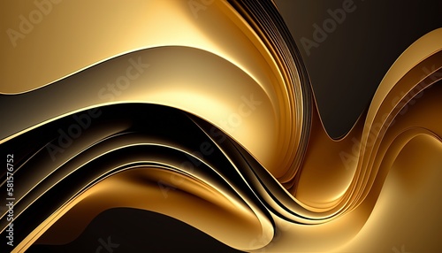 A gold abstract background , ai generated