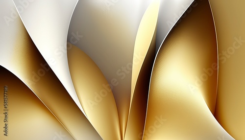 A gold and white abstract gradient , ai generated