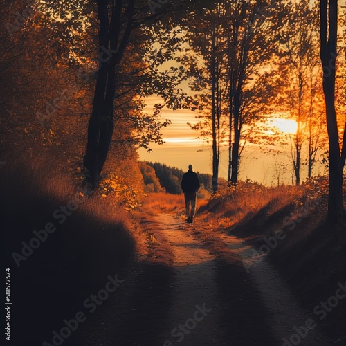 Conquering the Peaks  Inspiring Photo of a Hiker Pushing Through the Challenge of a Mountain Hike. Hiking. Background or wallpaper. Generative AI.