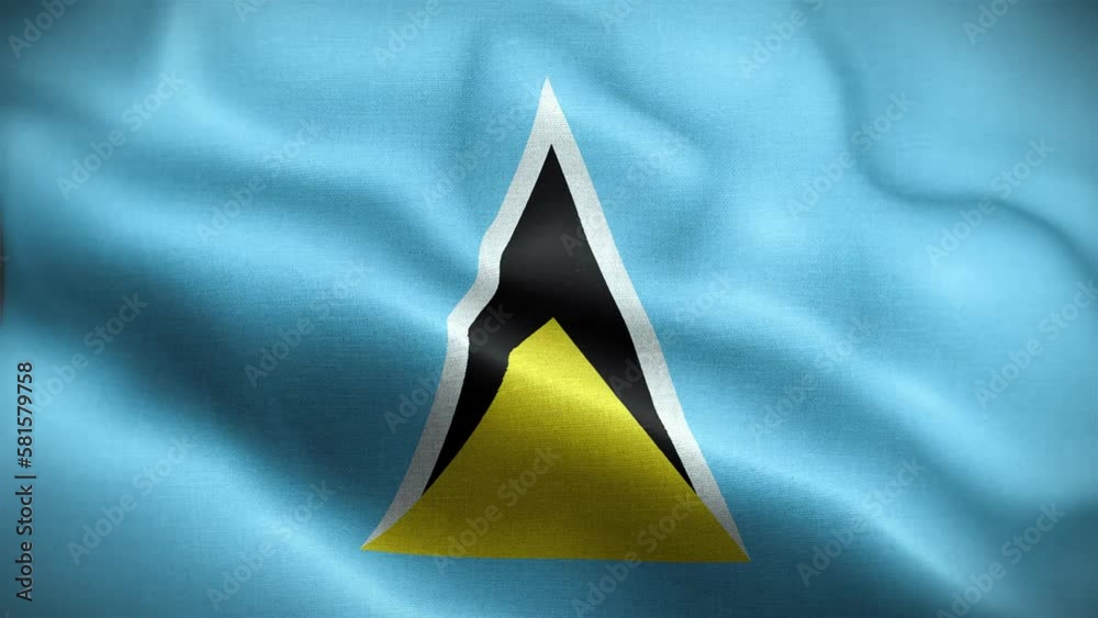 4K Textured Flag of Saint Lucia Animation Stock Video - Saint Lucia Flag Waving in Loop - Highly Detailed Saint Lucia Flag Stock Video 4K Textured Flag of Saint Lucia Animation Stock Video - Saint Lucia Flag Waving in Loop - Highly Detailed Saint Lucia Flag Stock Video