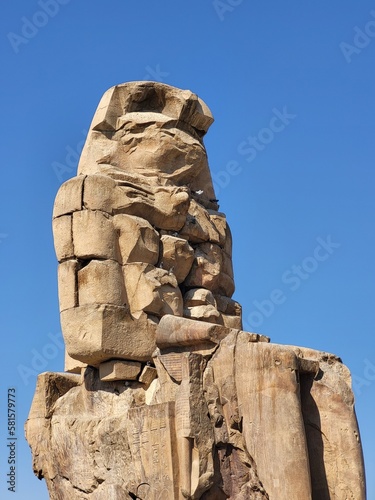Rubble Pharaoh Statue Egypt