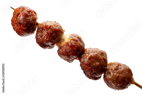 Beef meatball skewer