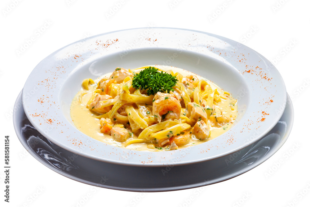 shrimp with pasta, haute cuisine shrimp with pasta, haute cuisine
