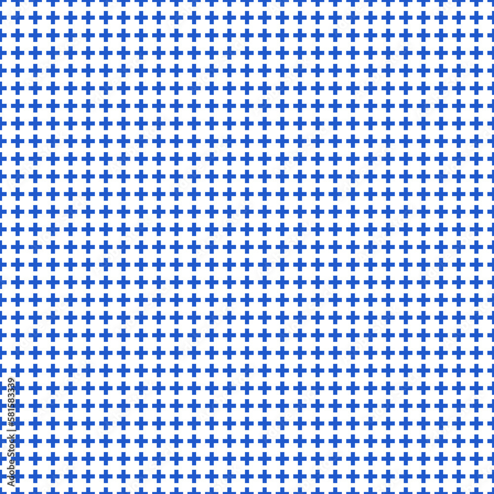 Basic Shapes Cross Blue Seamless Pattern Basic Shapes Cross Blue Seamless Pattern