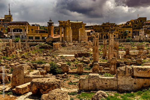 Lebanon. Baalbek (UNESCO World Heritage Site), ancient Heliopolis in Greek and Roman period. Temple of Venus