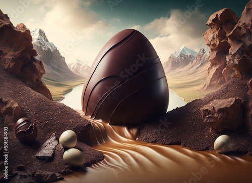 Easter is coming and nothing better than celebrating with lots of chocolate. Eggs, worlds of chocolate, everything for you to choose from and enjoy these images. photo