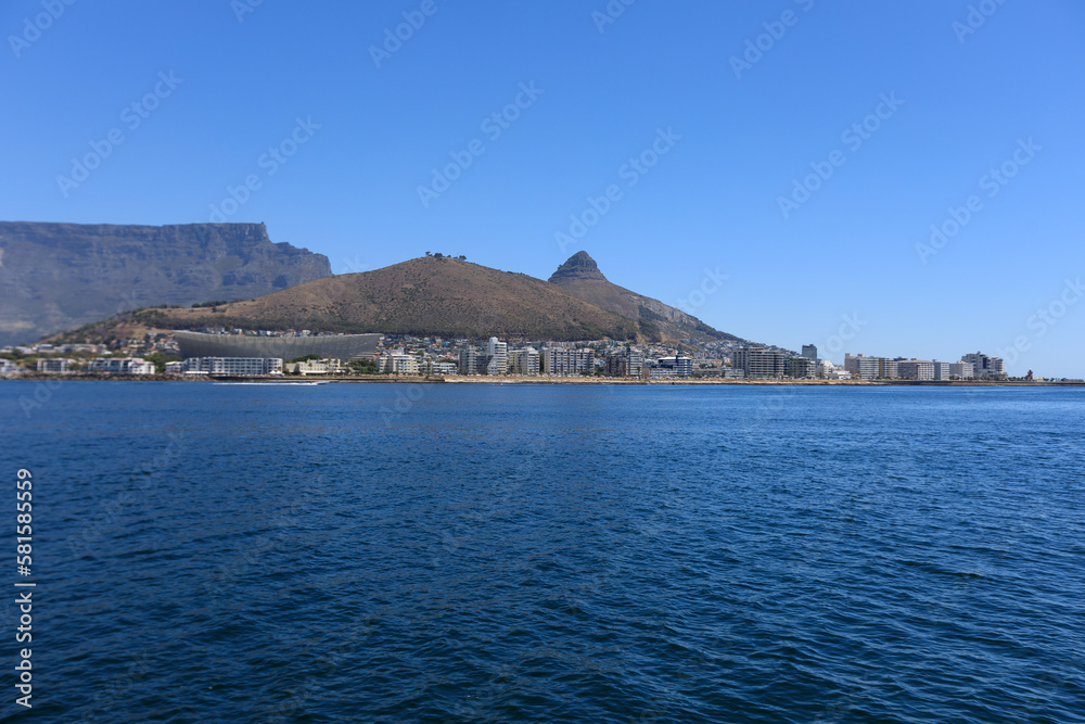 Table Mountain from a boat