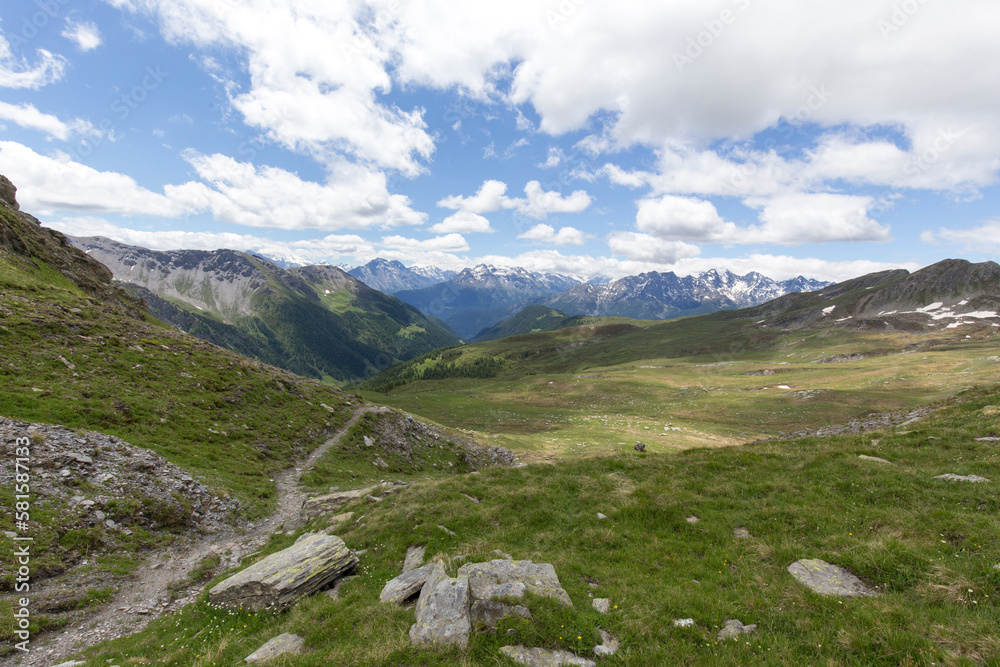 Mountain landscape in Val Aosta