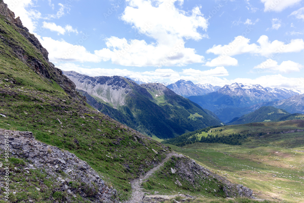 Mountain landscape in Val Aosta