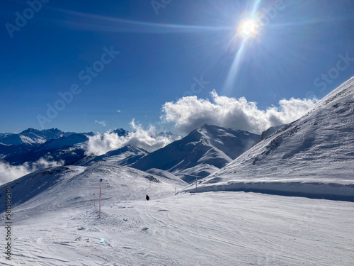 Sunshine in the mountains and on the ski slopes of Lenzerheide photo