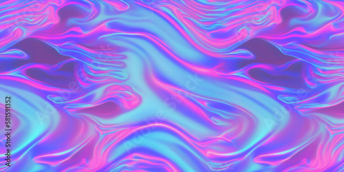 holographic liquid background with waves