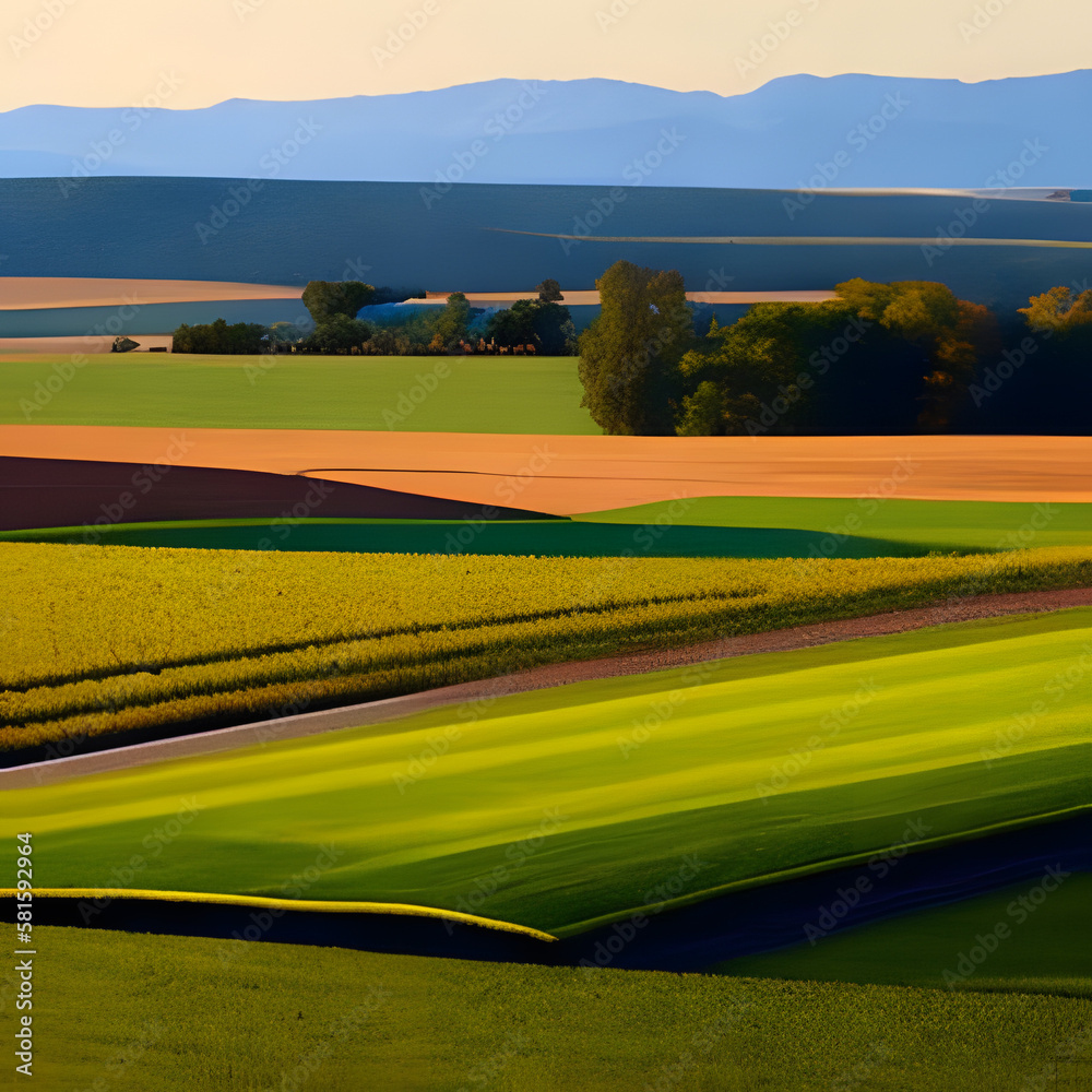 Obraz premium field and sky