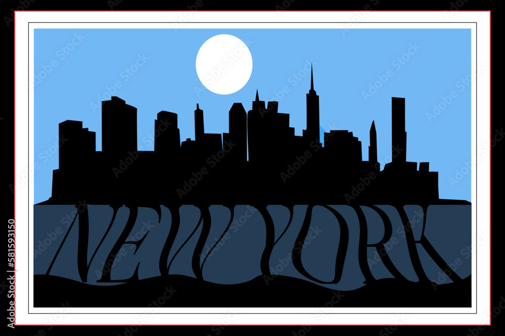 New YORK city. digital vector artwork