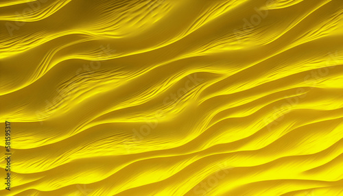 Bright yellow sand texture background ai generated