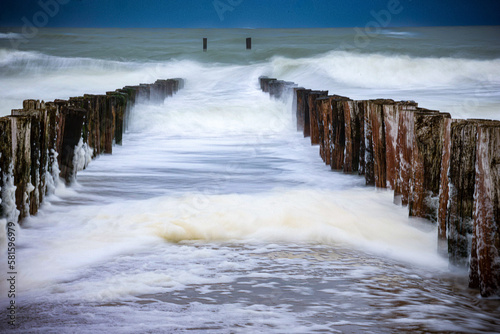 waves on the beach