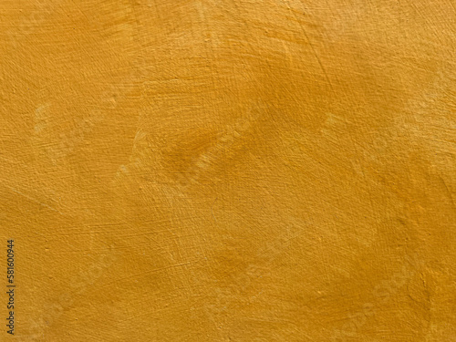Colored Textured Background - Ochre Yellow Stucco Wall Texture