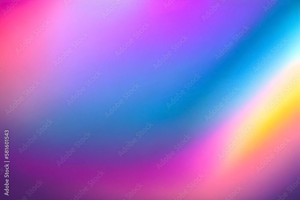 Abstract blurred gradient background in bright colors. Gradient design element for backgrounds, wallpapers, covers, ui design, banner, poster, mobile apps. generative ai

