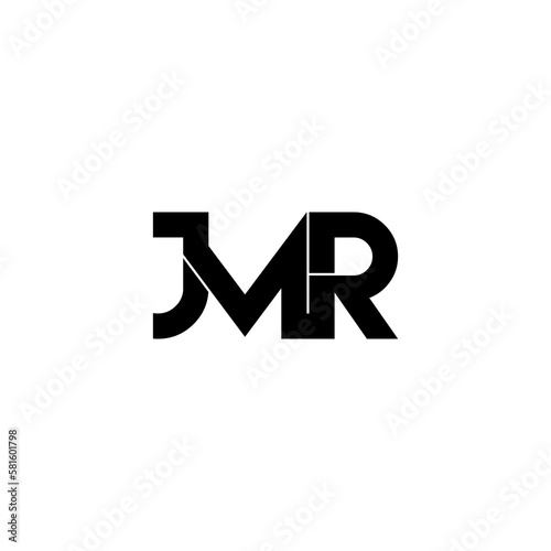 jmr typography letter monogram logo design