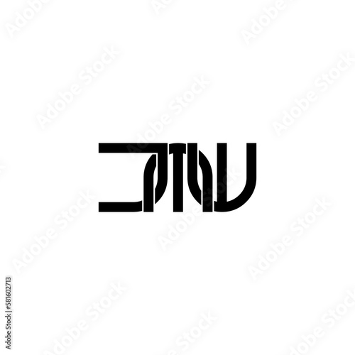 jmw lettering initial monogram logo design photo