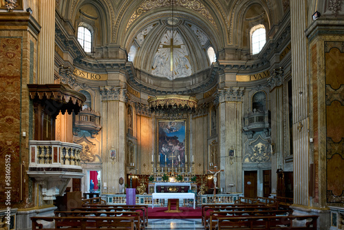 Basilica di Sant'Eustachio, baroque styled church in the Campo Marzio district of Rome, Italy 