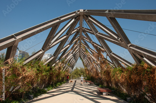 parque araucano in Santiago de Chile photo