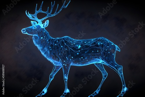 deer in the night