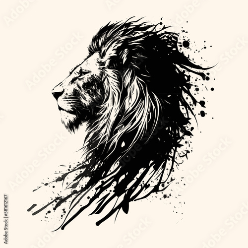 Lion Head Logo Icon Vector Illustration
