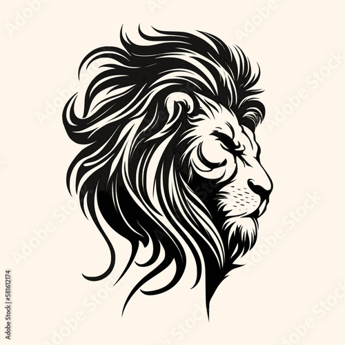 Wallpaper Mural Lion Head Logo Icon Vector Illustration Torontodigital.ca