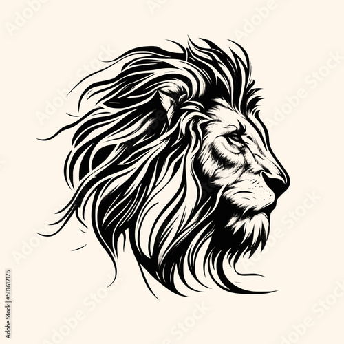 Lion Head Logo Icon Vector Illustration © Nazar