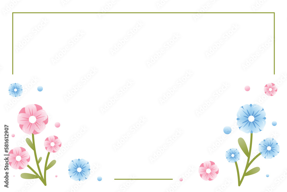 Spring background flowers event illustration