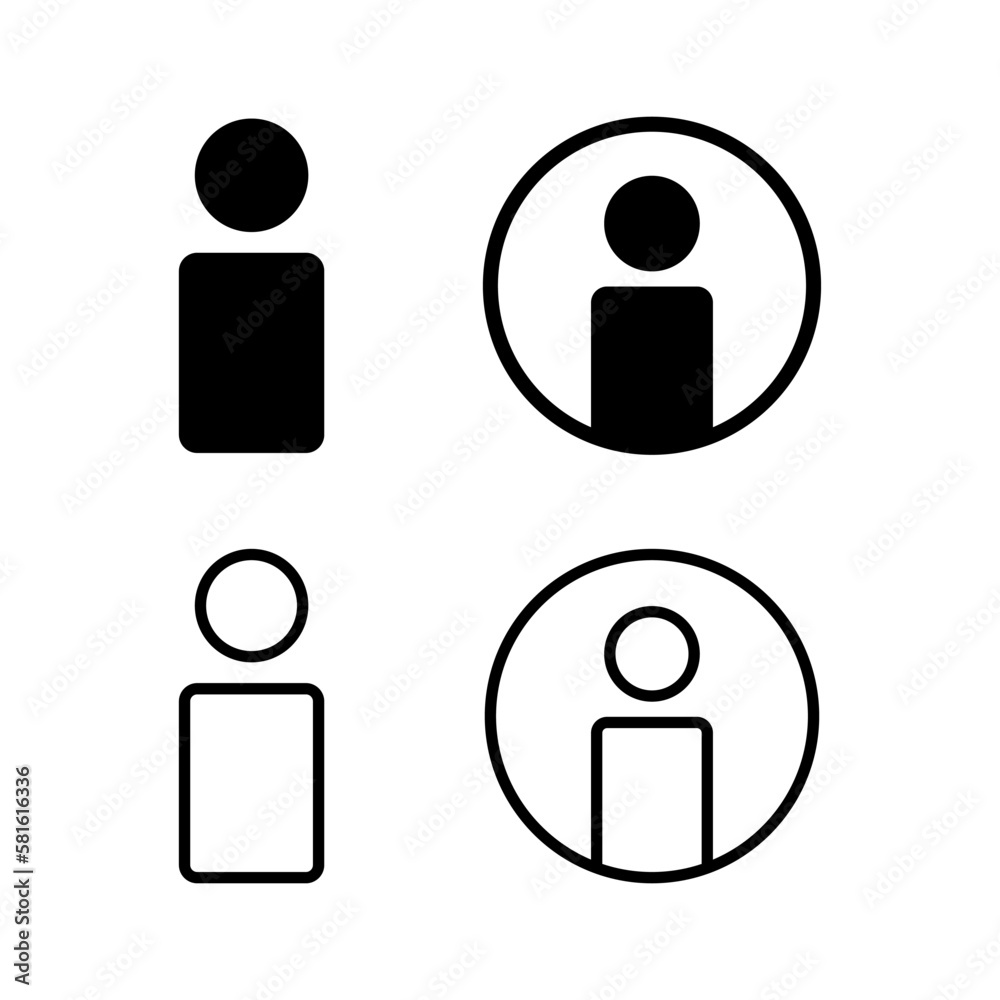 User Icon vector illustration. person sign and symbol. people icon.