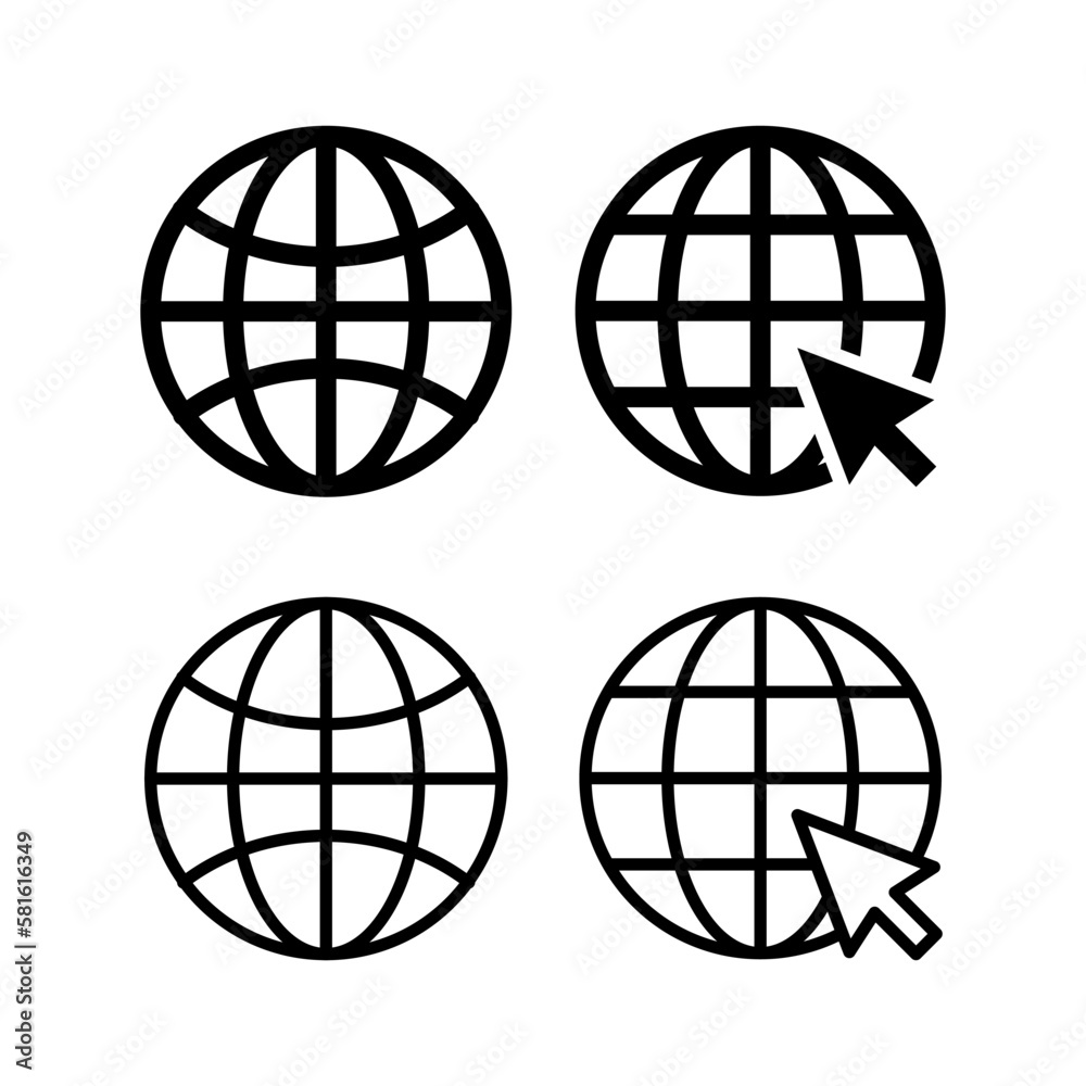Web icon vector illustration. go to web sign and symbol. web click icon. Global search icon Web icon vector illustration. go to web sign and symbol. web click icon. Global search icon