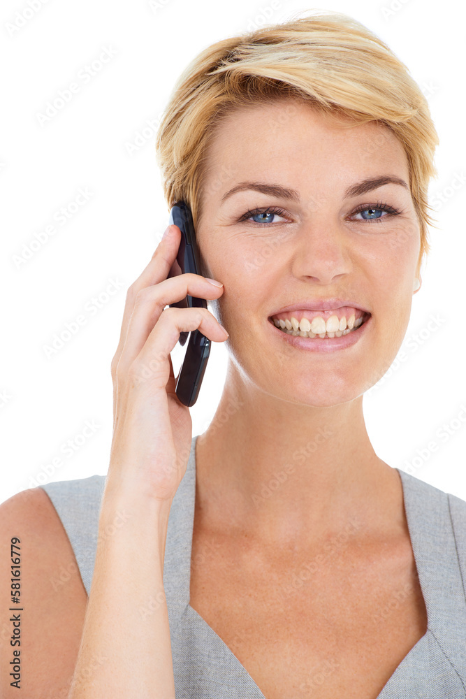 Talking to a coworker. a young businesswoman talking on her cellphone. Talking to a coworker. a young businesswoman talking on her cellphone.