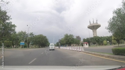 Bahria Town Lahore Streets Hyperlapse – Action Camera POV Driving Through Modern Housing Society