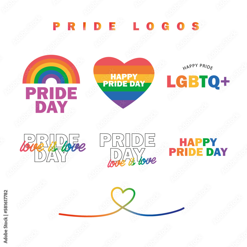 Pride Logos Stock Vector Adobe Stock