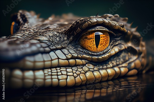 close up of crocodile © Artsy