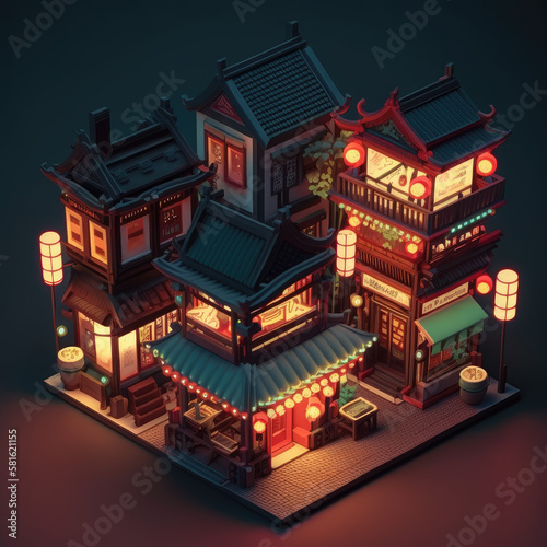 China Town made by generative ai