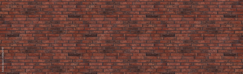 Obraz premium Rough brick wall as background. Banner design