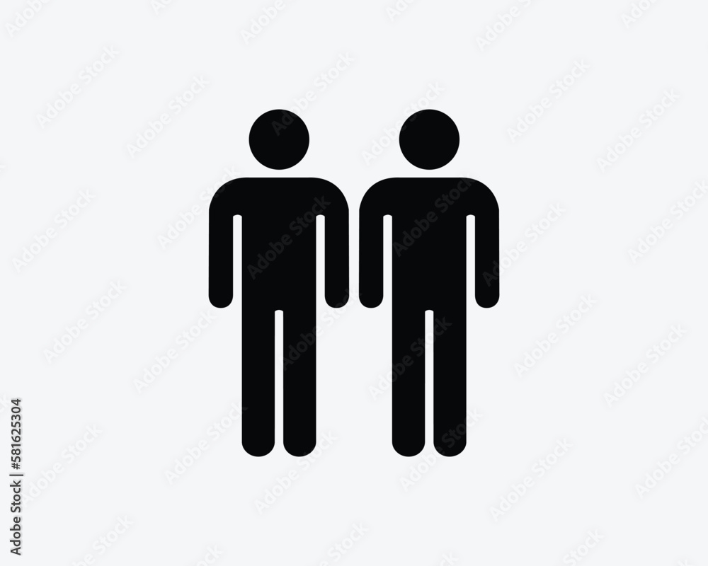 Gay Couple Stick Figure Two Man Men LGBTQ LBGT Homosexual Icon Black White Silhouette Sign Symbol Vector Graphic Clipart Illustration Artwork Pictogram Gay Couple Stick Figure Two Man Men LGBTQ LBGT Homosexual Icon Black White Silhouette Sign Symbol Vector Graphic Clipart Illustration Artwork Pictogram