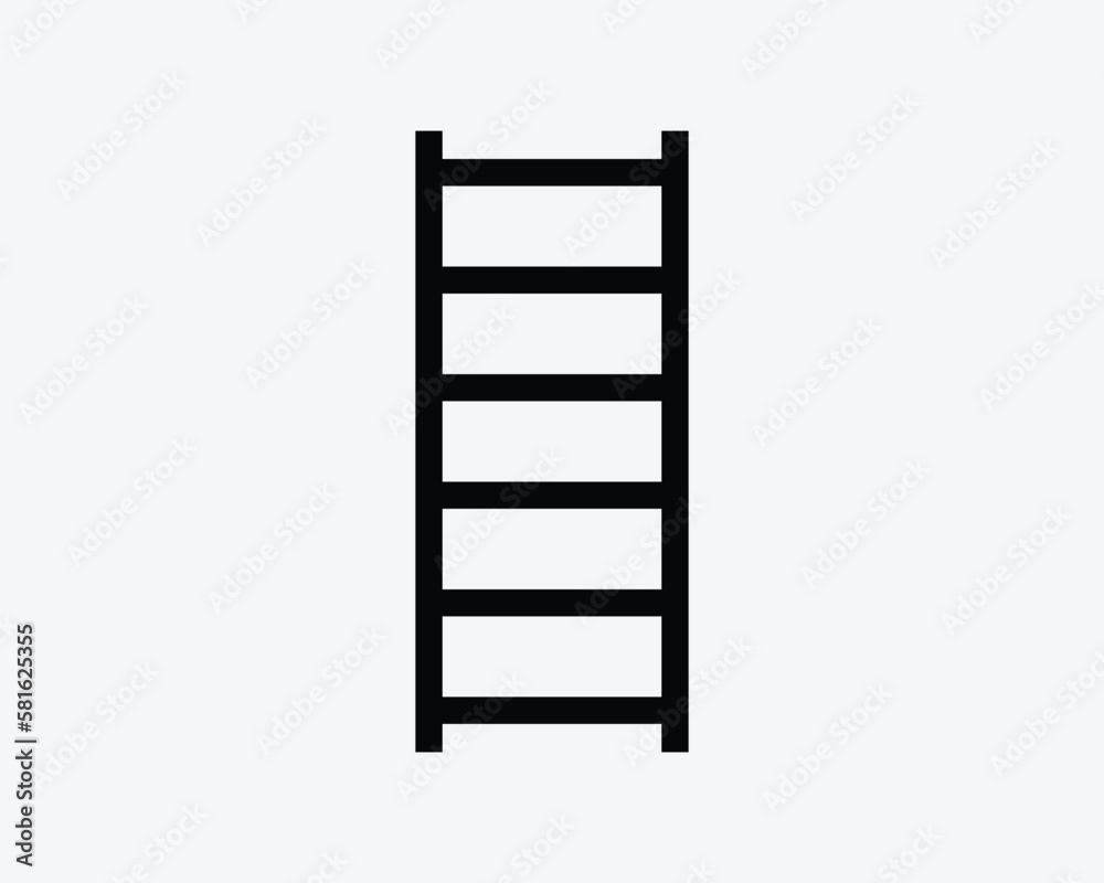 Ladder Steps Step Stairs Stair Staircase Climb Line Black White Silhouette Sign Symbol Icon Clipart Graphic Artwork Pictogram Illustration Vector Ladder Steps Step Stairs Stair Staircase Climb Line Black White Silhouette Sign Symbol Icon Clipart Graphic Artwork Pictogram Illustration Vector