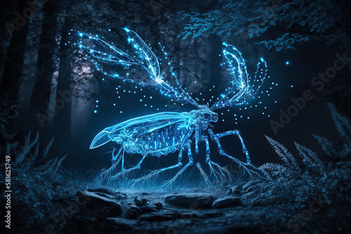insect, bug, light, magic, totem, crayfish, food, isolated, animal, seafood, claw, lobster, crustacean, shrimp, crab, white, scorpion, shellfish, river, crawfish, black, sea, red, generative, ai