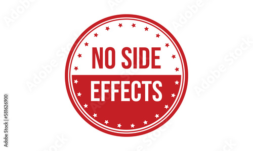 No Side Effects Rubber Stamp Seal Vector