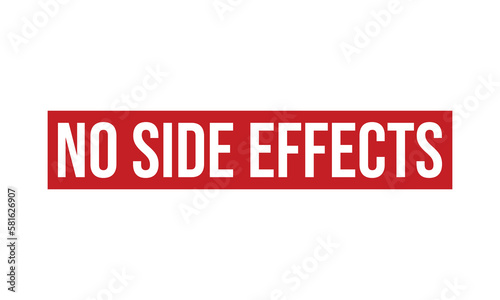 No Side Effects Rubber Stamp Seal Vector