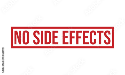 No Side Effects Rubber Stamp Seal Vector