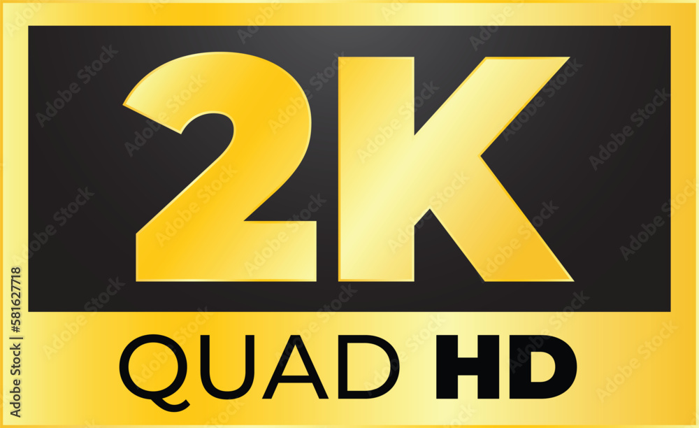 Golden 2k Quad HD Logo Vector for Tv and Monitor Resolution Golden 2k Quad HD Logo Vector for Tv and Monitor Resolution