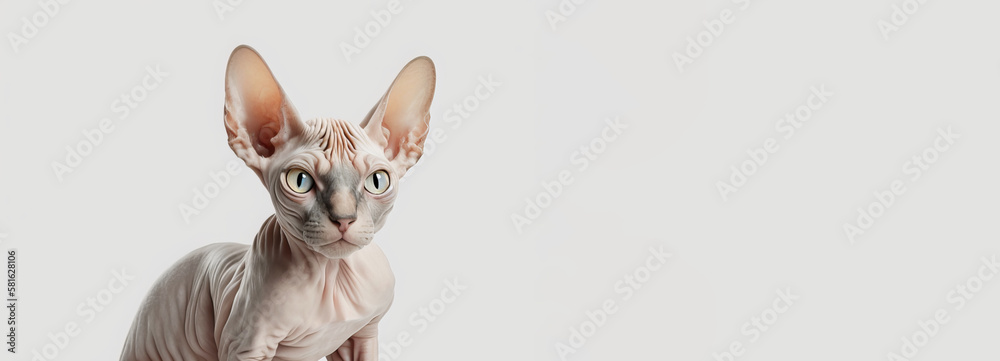 The sphynx cat: Bold, beautiful, and completely hairless - Generative AI
