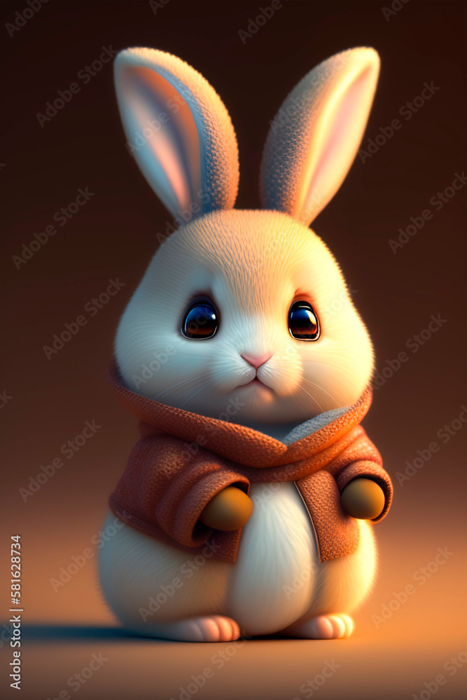 Fototapeta premium Rabbit Egg Easter Christian Colored