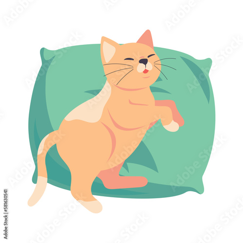 sleeping cat icon